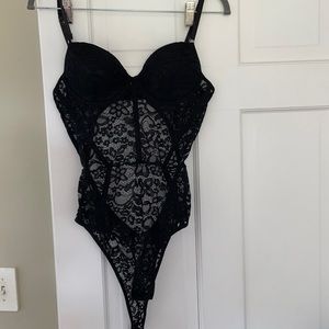 SHEIN Black Lace Bodysuit